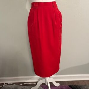 Chic Vintage Red Pencil Skirt from Liz Claiborne